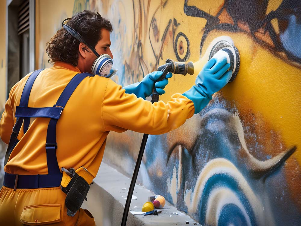 rimozione murales e graffiti professionale